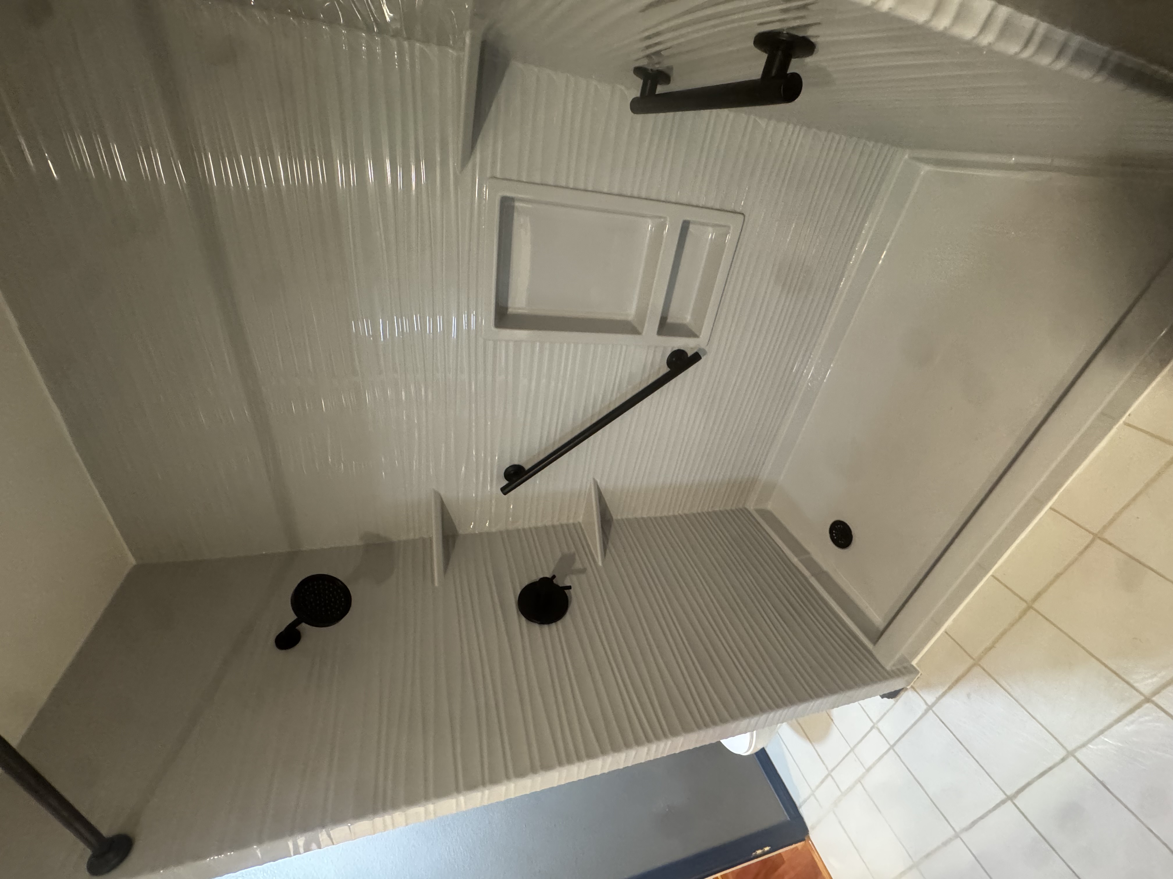 Bathroom upgrade detail by D4C Construction